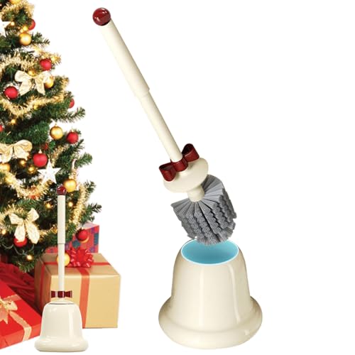 Shaersu Toalettskrubb | Toalettrenoveringsborste | Djuprengöring Badrumsaccessoar Julklockdesign