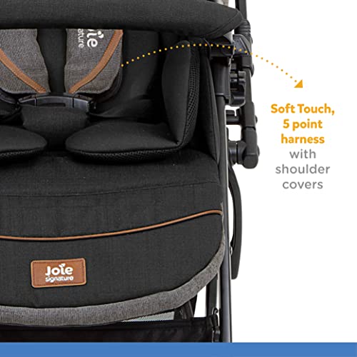 Image of Joie SMA Baggi 4WD Drift Stroller for Baby - Baby Pram and Stroller for 0-3 Years with 360 Swivel Wheels (Birth to 22 kg, Carbon), (41122)