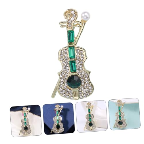 Broche violon haut de gamme strass accessoire d'exception pour robe - 6