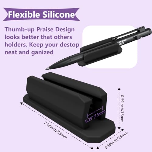 Portalápices de silicona multiusos montado en la pared, soporte adhesivo para lápices para trabajadores ocupados, estudiantes, accesorio de escritura diaria - imagen 8