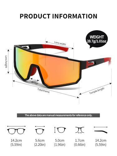 Sports Sunglasses for Men and Women Cycling Running Golf Fishing Sunglasses2