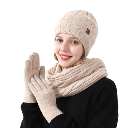 Bonnet écharpe gants femme homme pour affronter le grand froid d'hiver