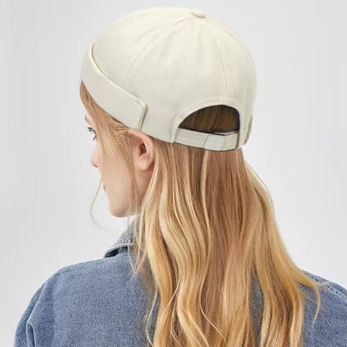 Image of Dome Brimless Hats for Women Men Beanie Docker Cap Sailor Skull Cap