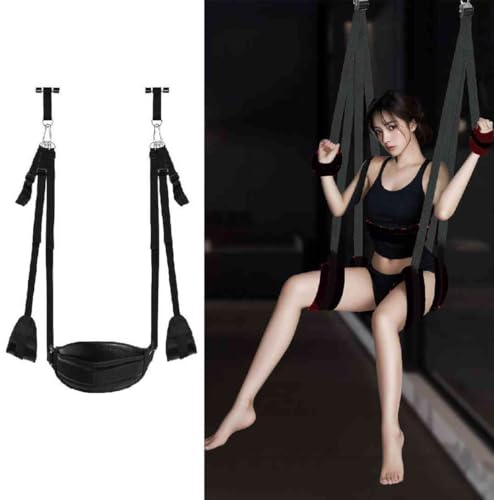 Door Sex Swing Adult Door Swing Sex Furniture for Bedroom Toys Sex Accessories for Couples Women Swivel Swing for Doorway Frequent Flyer Pure Romance Over The Door Swing Seat Heavy Duty Sweatshirt