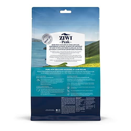 Ziwi Peak Air-Dried Cat Food – All Natural, High Protein, Grain Free & Limited Ingredient With Superfoods (Mackerel & Lamb, 14 Oz) #TOP2