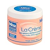 Mixa Intensif Peaux Sèches la Crème des Peaux Sèches/Sensibles aux Huiles 100% Végétales 400 ml D3636100