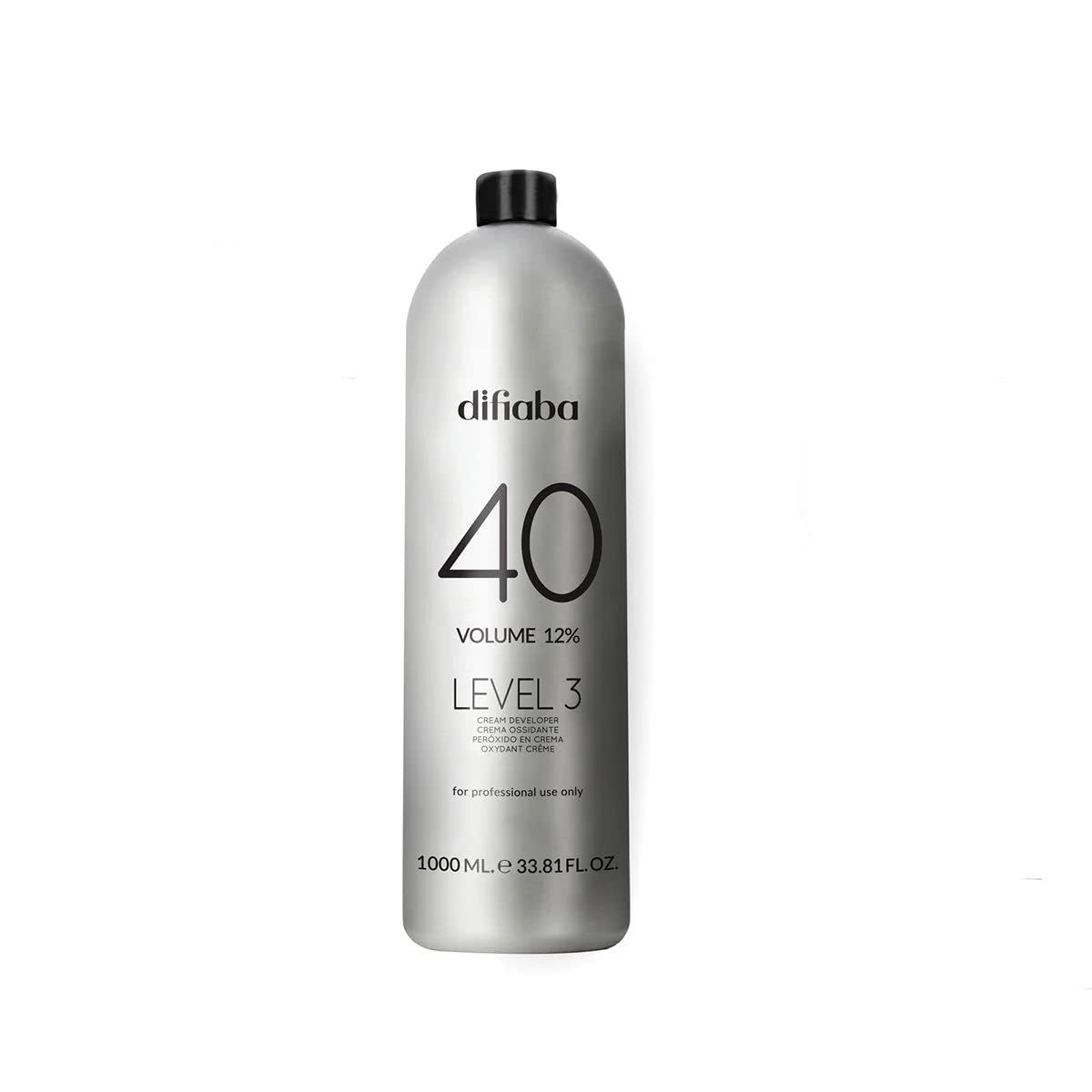 DIFIABA Hair Developer - Professional Cream Developer - Level 3 Developer 40 Vol - Nourishes & Strengthens Hair - High Viscosity & Gentle on Scalp - Provides Long-Lasting Colors