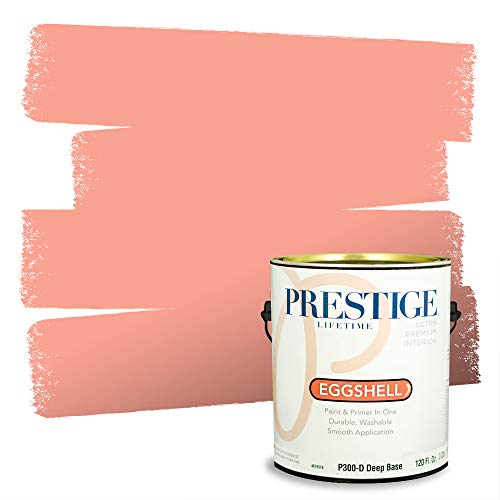 PRESTIGE Paints Interior Paint and Primer In One, 1-Gallon, Eggshell, Comparable Match of Benjamin Moore* Paradise Peach*