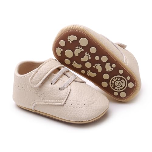 Image of RVROVIC Baby Boys Girls Anti-Slip Sneakers Soft Ankle Boots Toddler First Walkers Newborn Crib Shoes