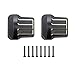 XSYGO 2PCS Brass Front Rear Axle Diff Covers Black Coating Diff Cover for TRX4M 1/18 Crawler Car Upgrade Parts (Black)