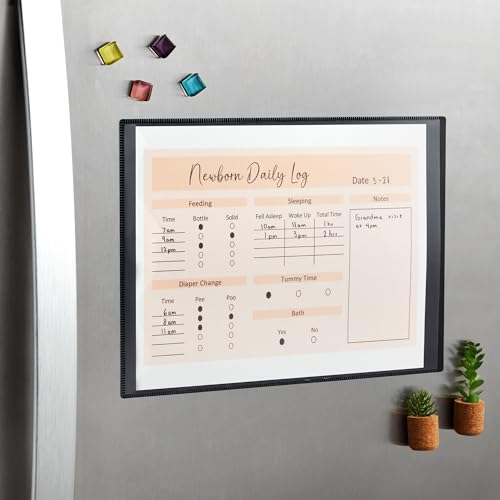 Juvale DGMFM 4 Pack Magnetic Photo Frames 8.5X11 For Refrigerator, Artwork, Family Pictures thumb #2