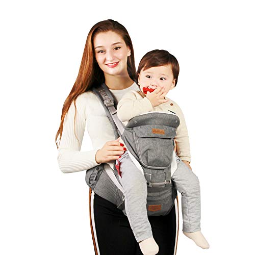 JooBebe Babydrager ergonomische buikdrager kinderdrager 4-in-1 met afneembare capuchon ademende rugzakdrager volledige… - Image 7