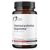 Designs for Health Homocysteine Supreme - Methylated Multivitamin of B Vitamins with Riboflavin, B6, B12, Folate, L-Serine & TMG for Brain Support & Healthy Inflammatory Response (120 Caps)