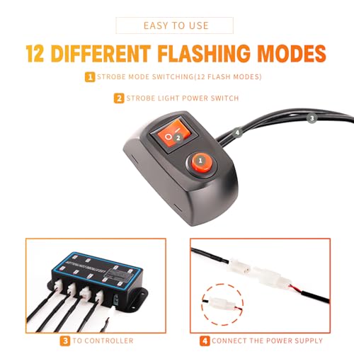 BooYu 8-Pcs Sync Strobe Light Kit