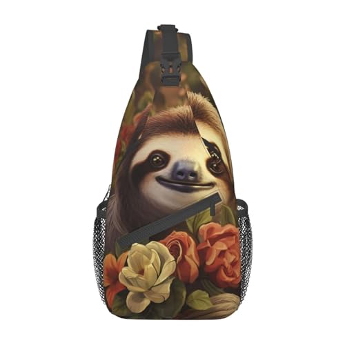 Mochila cruzada deportiva Funny Sloths para mujer miniatura 1