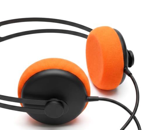 4 unidades de almohadillas de repuesto para auriculares AIAIAI Tracks, 2 negras + 2 naranjas, cubierta de espuma gruesa y suave miniatura 3