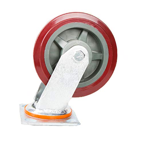 Roue de roulette pivotante industrielle à 360° en polyuréthane