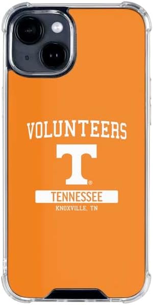 Skinit Clear Phone Case Compatible with iPhone 14 - Officially Licensed University of Tennessee-Knoxville T Logo Vols on Gray Design