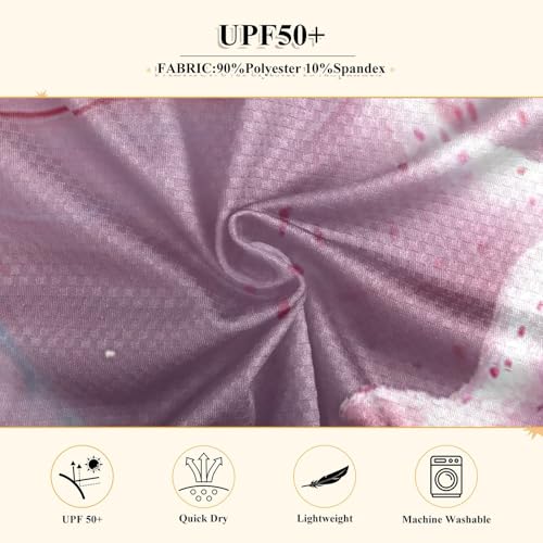 Cute Axolotl with Cherry Blossoms Boys Rash Guard Long Sleeve UPF 50+ Boys Swim Shirt Quick Dry Shirt for 3-12 Years4