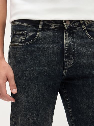 Image of Urbano Fashion Men's Regular Fit Heavy Washed Denim Jeans Stretchable