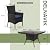 Kurapika 5-Piece Patio Furniture Outdoor Dining Set, Wicker Rattan Patio Dining Table and Chairs Set, Square Tempered Glass Tabletop with 4 Chair Set, Navy Blue