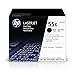 HP 55X (CE255X) Black Toner Cartridge High Yield, 2 Toner Cartridges (CE255XD) for HP LaserJet Enterprise 525 P3015 HP LaserJet Pro M521