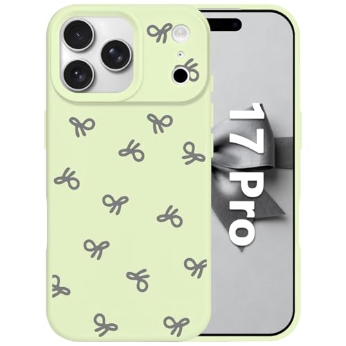 Coque iPhone 17 Pro antichoc verte en silicone givré anti-rayures