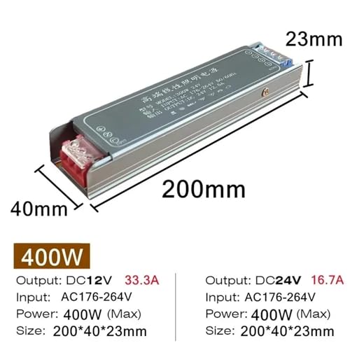 Transformateur LED 12V 400W convertisseur AC DC extra fin - 2