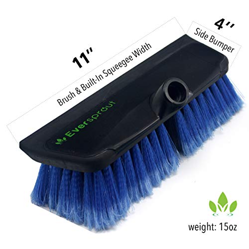image for EVERSPROUT 11-inch Scrub Brush with Built-in Rubber Bumper | Soft Bris
