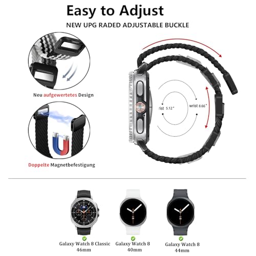 Correa Nylon Trenzada Compatible para Galaxy Watch 8 miniatura 3