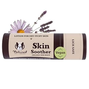 Natural Dog Company Dog Skin Soother Balm, 2 oz. Stick, Itch Relief and Moisturizer for Winter Dry Skin, with Coconut Oil, Calendula, & Vitamin E, Healing Balm for Paws & Noses, Lick Safe