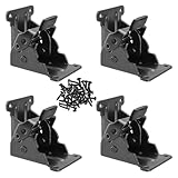 FAAING 4 Stück Klappscharnier Tischbeine, Klappbares Tischbein Scharnier Stützhalterung Klappkonsole Schaniere Klappbar 90 Grad, Selbstsichernde Scharniere für DIY Klappbarer Tisch, Bett, Werkbank