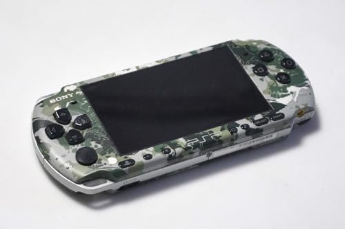 Sony PSP 3000 Series Handheld Gaming Console with 2 Batteries (Metal Gear Camoflauge) (Renewed)