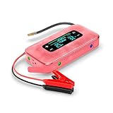 Halo Bolt Ultimate 3 Portable Car Battery Jump Starter | 130 PSI Air Compressor, 55.5Wh USB Power Bank, Large Display, Emergency Floodlight & Charger, Jumps Cars SUVs & Trucks, Inflates Tires — Pink