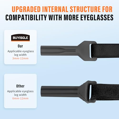 Buyisgle Alça para óculos de sol sem cauda - Alças ajustáveis para óculos de sol para homens e mulhe