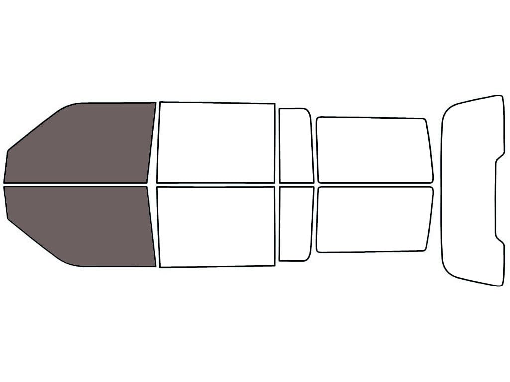 Rvinyl Window Tint Kit Compatible with Ford Flex 2009-2019 - Front Precut Kit - 35%