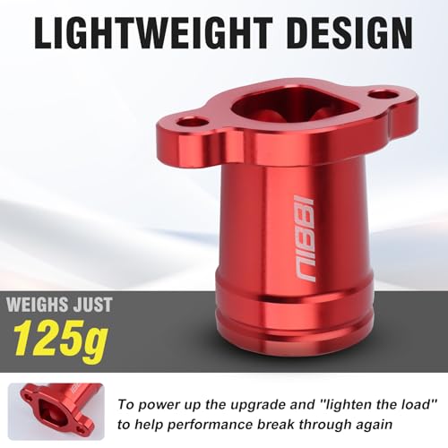 Image of NIBBI Predator 212 Intake Manifold,212 Predator Performance Part Intake Pipe Inlet Manifold For Mini Bike 196cc /212cc /224cc Engine GX160 GX200(Red)