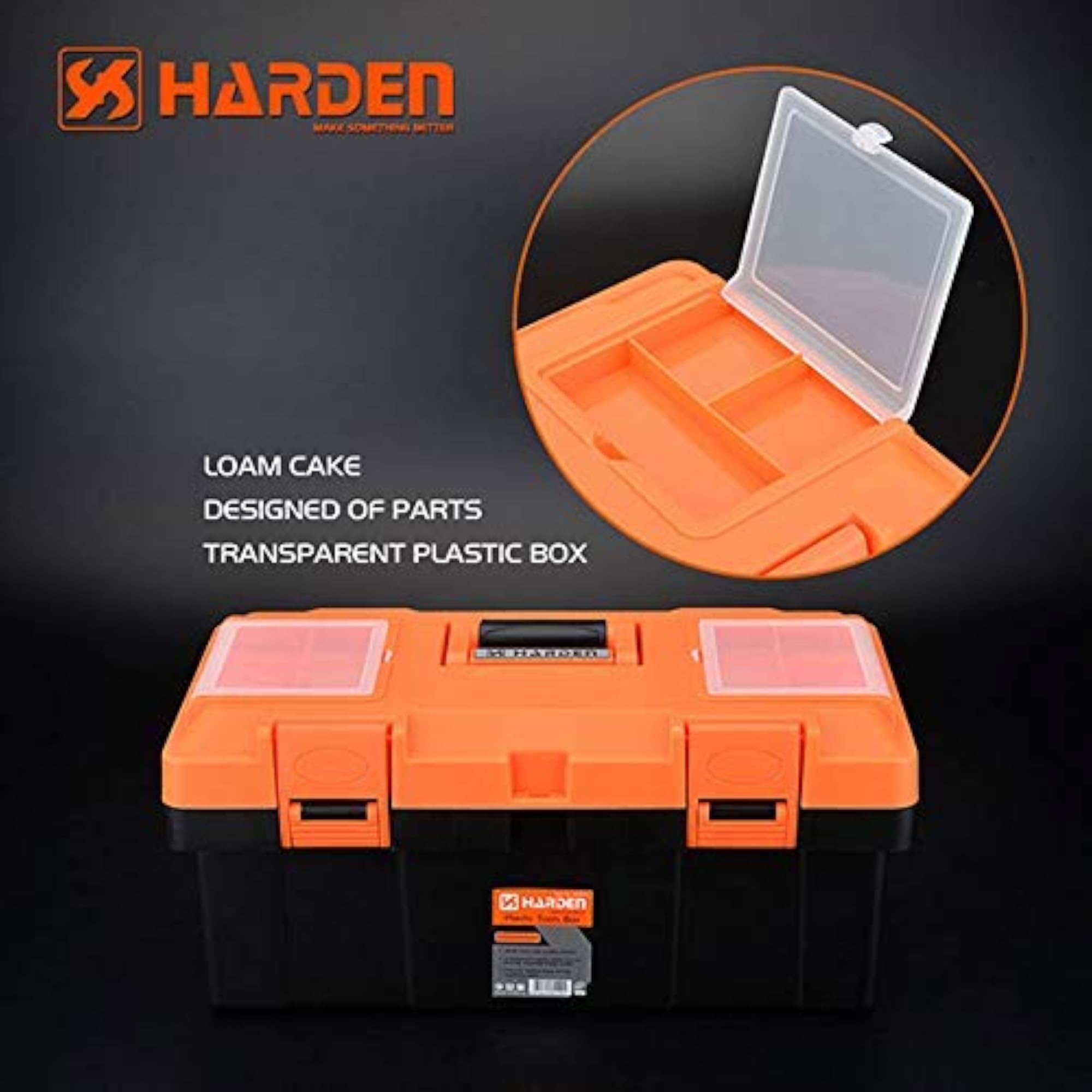 Professional Reinforced Plastic Tool Box, 40 x 21 cm