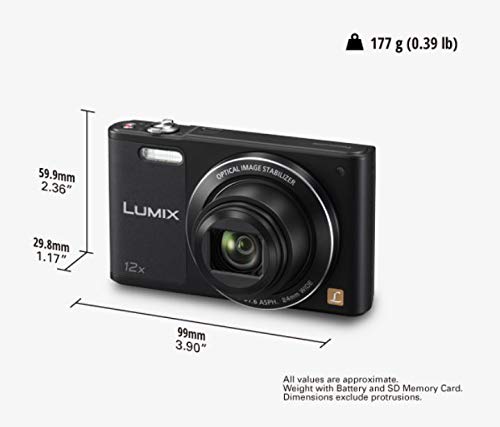 【訳あり】Panasonic LUMIX DMC-SZ10デジタルカメラ Panasonic Lumix DMC-SZ10 Style Compact Digital Camera 16.0MP With