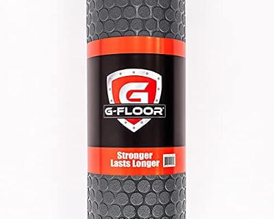 G-Floor Small Coin 7'6"x17' Garage Floor Mat in Slate Grey