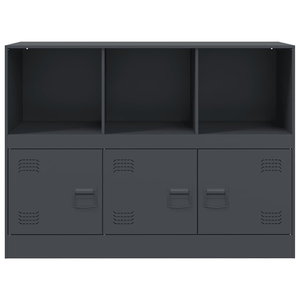 vidaXL Credenza Antracite 99x39x73 cm in Acciaio