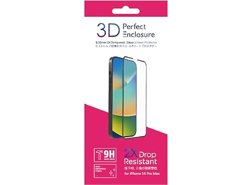 【国内正規品】ABSOLUTE・3D Perfect Enclosure/iPhone 14シリーズ対応（3Dタイプ・ガラススクリーンプロテクター）(for iPhone 14 Pro Max)