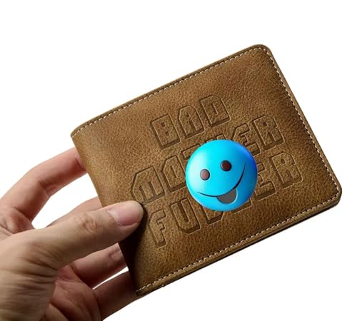 Image of Embroidered Bad Mother f ker Leather Wallet (green)