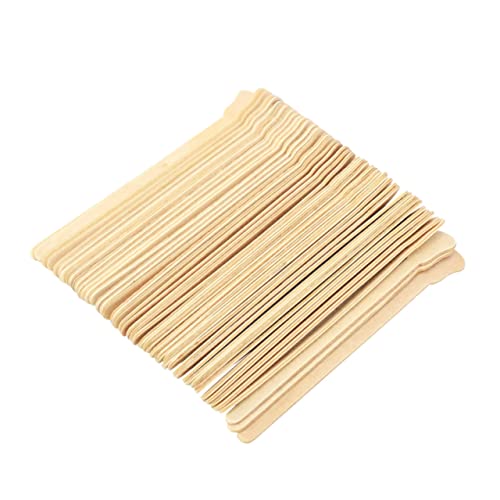 NOLITOY Hair Removal Wax Sticks 100pcs Wooden Spatulas Spa Quality for Hot Wax Strip Applications