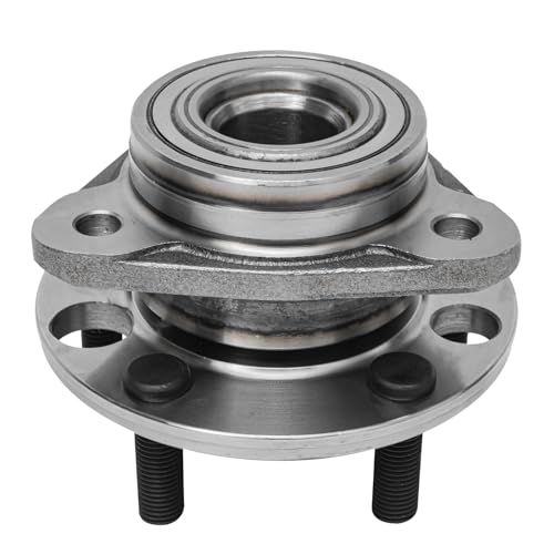 Image of Detroit Axle - 2 Front Wheel Bearing Hubs for Chevy Cavalier Skyhawk Firenza Cadillac Cimarron Pontiac J2000 Sunbird, Wheel Bearing and Hubs Assembly Replacement Pair Hubs