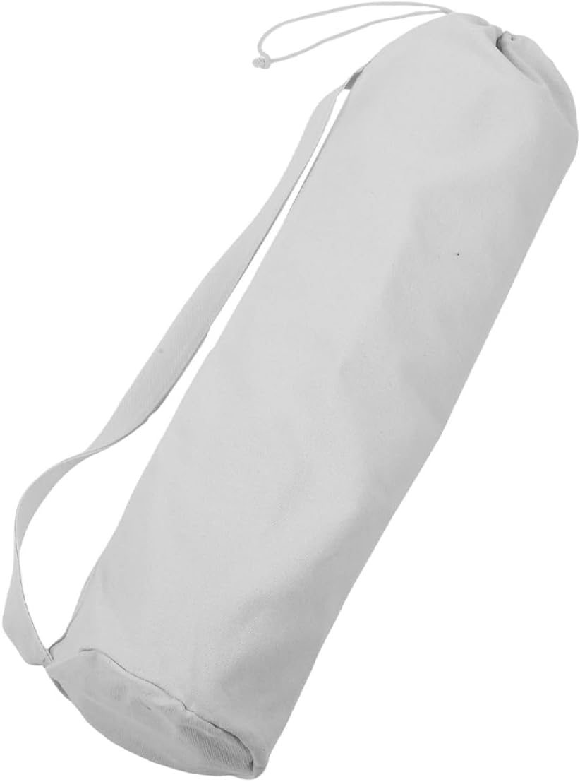 Shoulder Strap Yoga Mat Storage Bag Canvas Yoga Organizer for Easy Carrying and Compact Folding for Home Gym Office and Travel Use