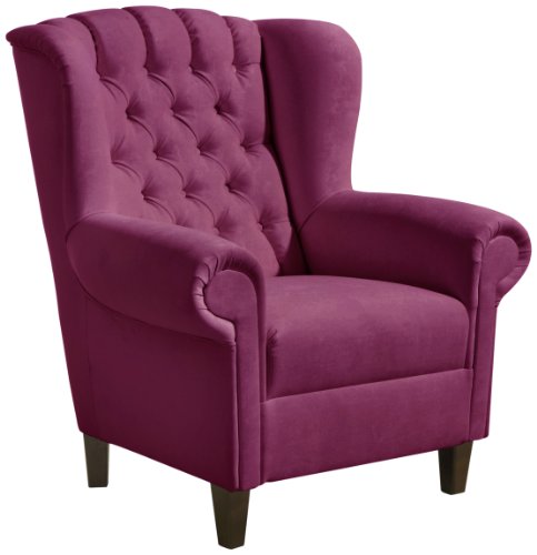 Max Winzer Sessel Valeska | Aus Samtvelour in coralle | 23312-1100-2044191