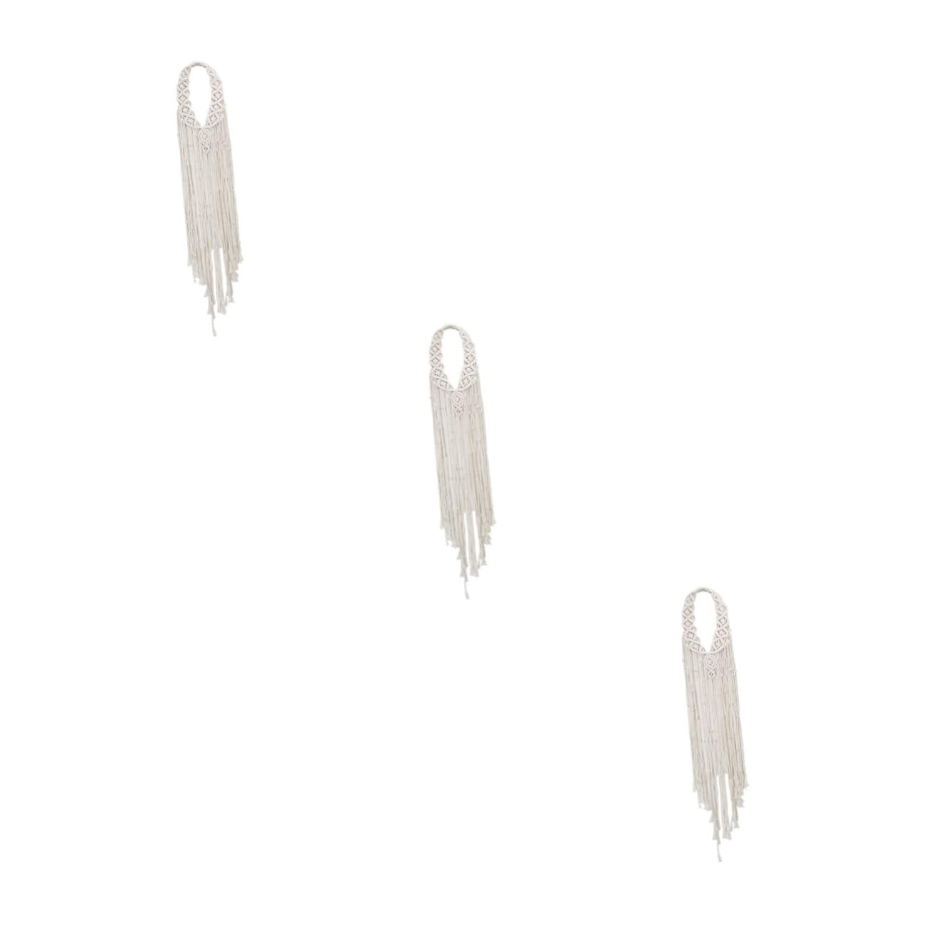 Housoutil 3stücke Handgemachtes Makramee-stirnband Für Boho-haaraccessoires Leicht Und Für Verschiedene Outfits Design Perfektes Accessoire Für