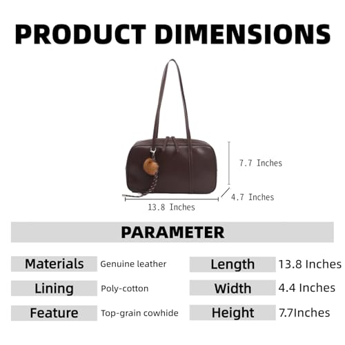 Genuine Leather Women's Handbag - Stylish Shoulder Bag and Versatile Multiple Compartments, large capacity3
