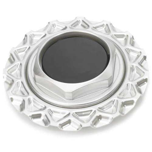 Cache-moyeux de roue 151 mm argent brillant pour jante 15 16
